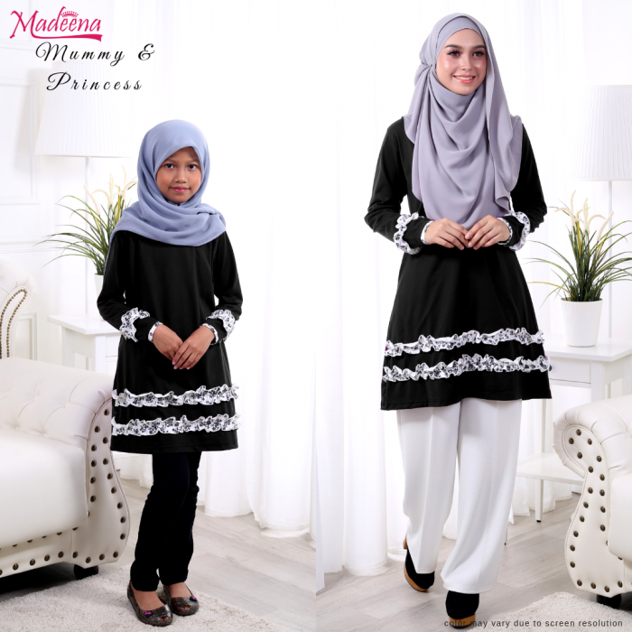  Baju  Muslimah  MED0089 Black